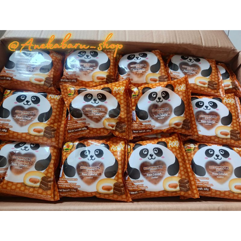 

RB ROTI AOKA ALL NEW VARIANT Panggang Isian PANDA 60g ( 1 DUS / 60 PCS )