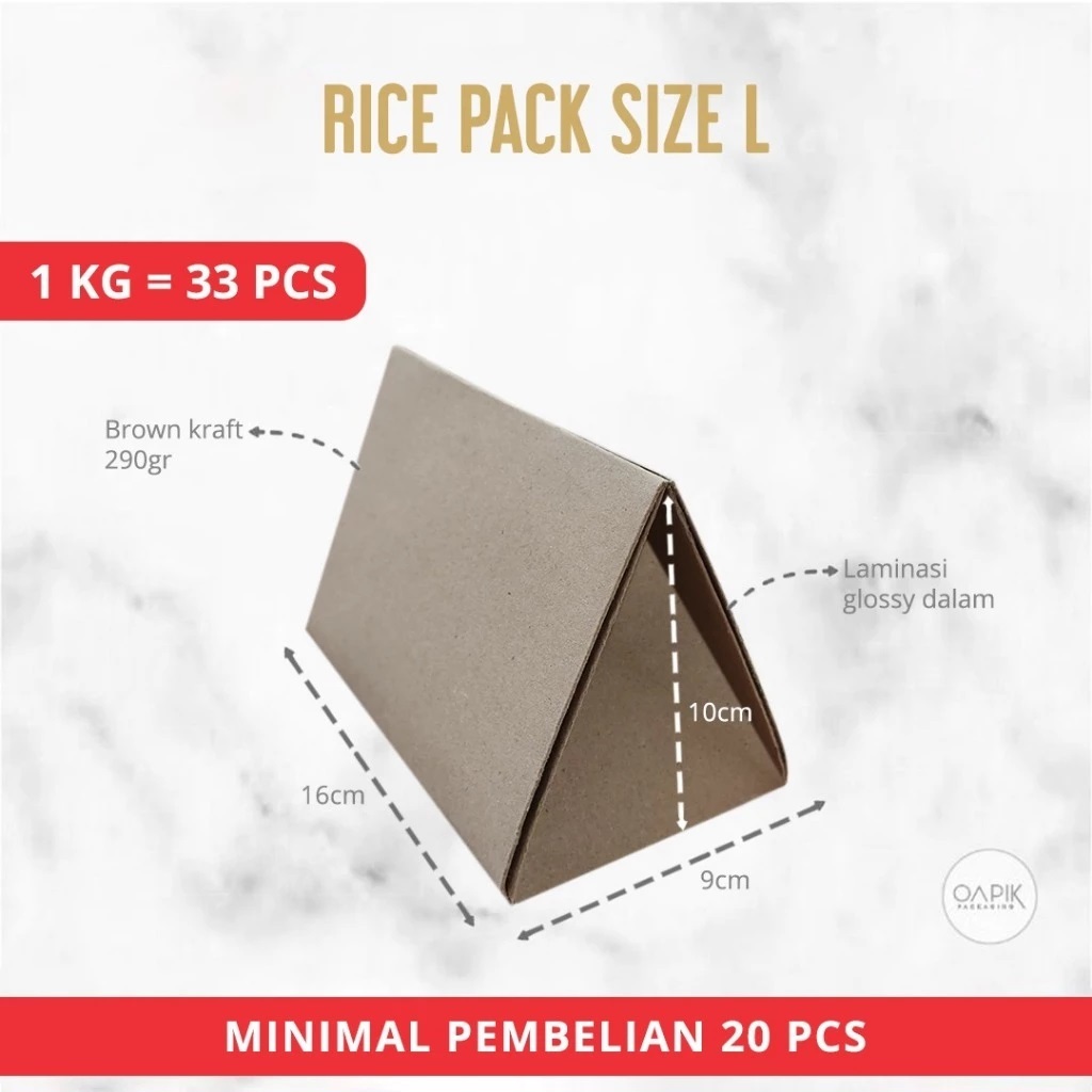 Rice Pack Bungkus Nasi Kekinian , Bungkus Nasi Lipat