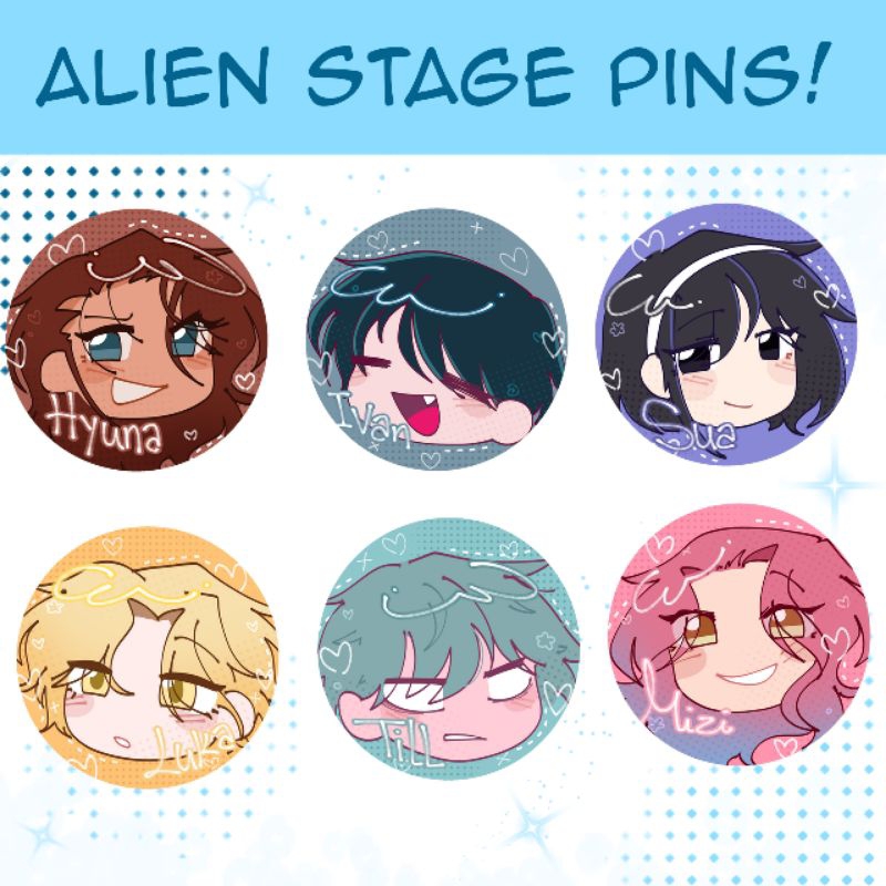 ALNST || Alien stage Pins Fanmerch