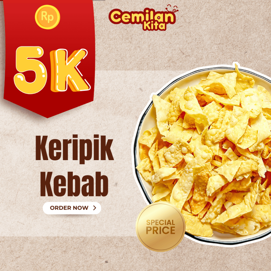 

Serba 5000 Keripik Kebab Gurih Homemade - || Cemilan Kita