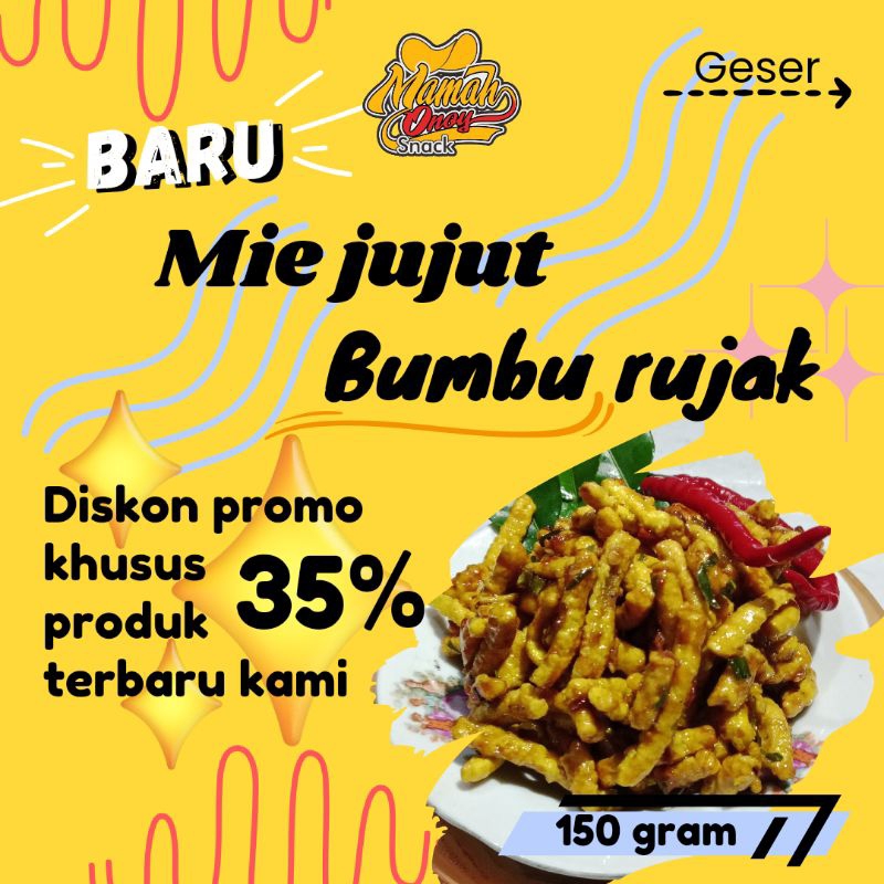 

BARU MIE JUJUT BUMBU RUJAK MAMAH ONOY DENGAN BUMBU REMPAH REMPAH
