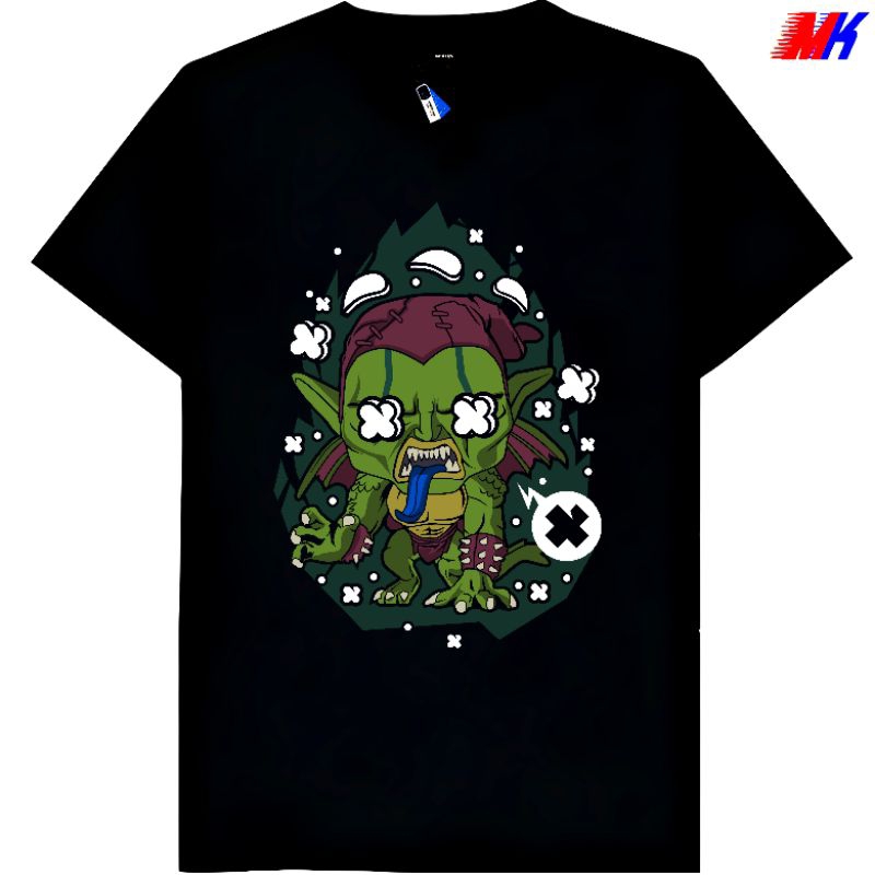 Kaos Baju Tshirt Custom Pria Wanita Anak Dewasa Daryl Dixon Rocket Thor Rio Durrant Robotnik Green G