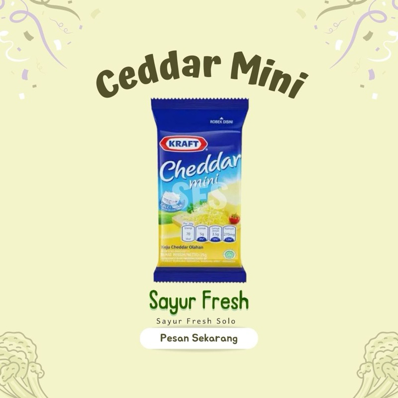 

Keju Cheddar Mini - Sayur Fresh Solo