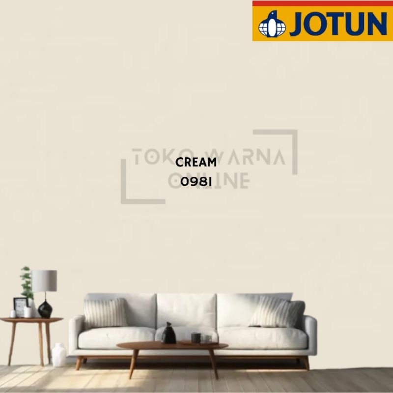 CAT TEMBOK INTERIOR JOTUN SERIES - CREAM 0981 (GALON)