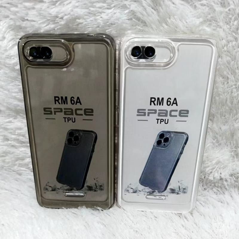 SoftCase Casing Redmi 6A Silikon Bening Transparan Space TPU Pelindung Belakang Hp+Camera