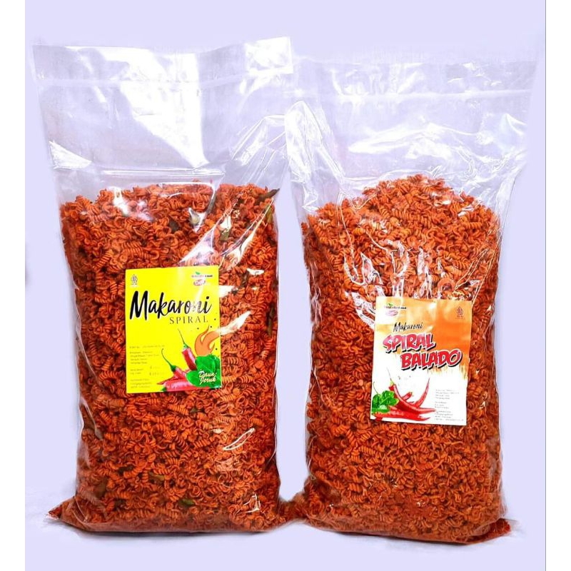 

Makaroni Spiral Daun Jeruk, Enak Gurih Renyah Nikmat Mantap, Kemasan 1/4kg, Snack Makanan Kering