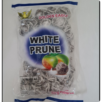 

Golden Eagle White Prune 500g Manisan Plum Putih Kering Kiamboy Kiambo