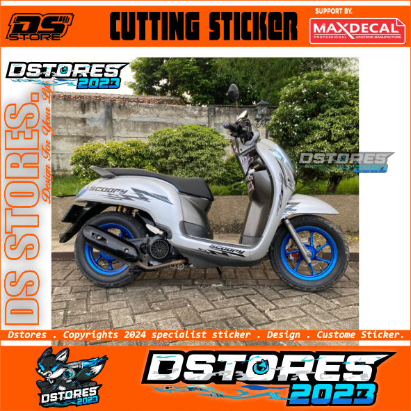 CUTTING STICKER STRIPING VARIASI SCOOPY NEW FI 2018 STRIPING VARIASI SCOOPY NEW FI STIKER SCOOPY SIM
