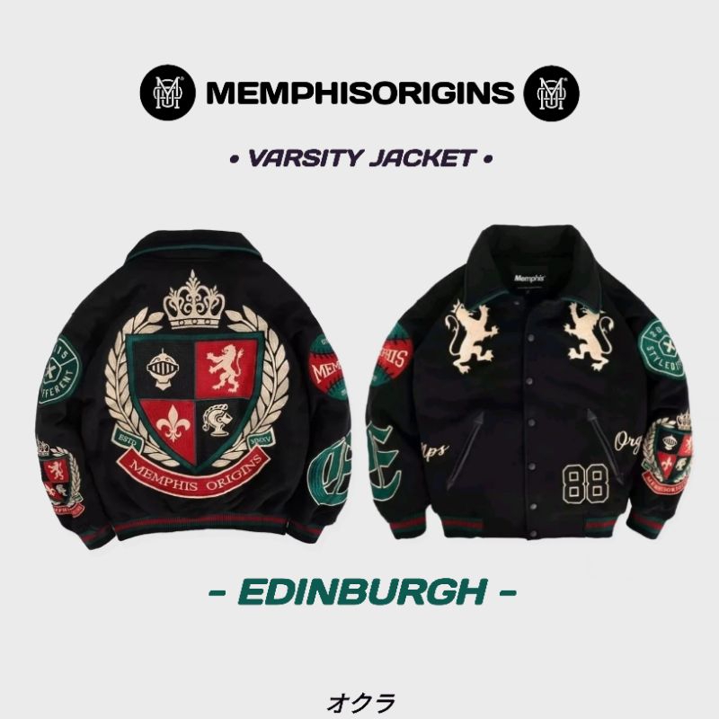 HOT DEALS VARSITY JACKET MEMPHIS - SAXON KINGDOM GARUDA BLACK BEAR LOUIS BIGETRON PHOENIX RYUJIN