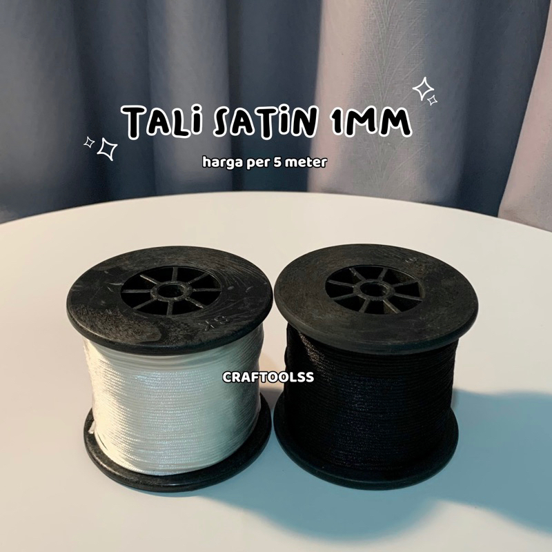 

[5 METER] TALI SATIN / TALI SIMPUL CINA UK. 1MM