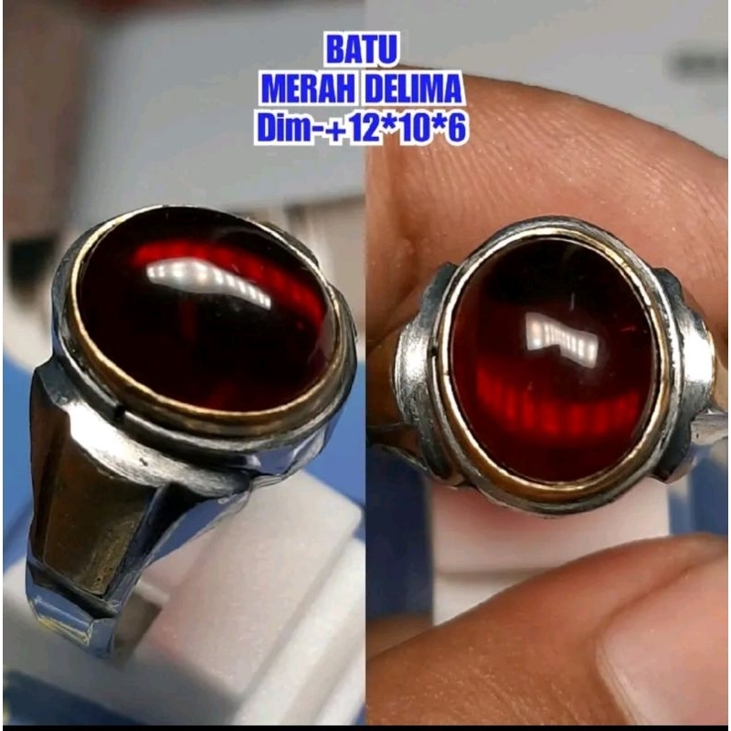 cincin batu merah delima