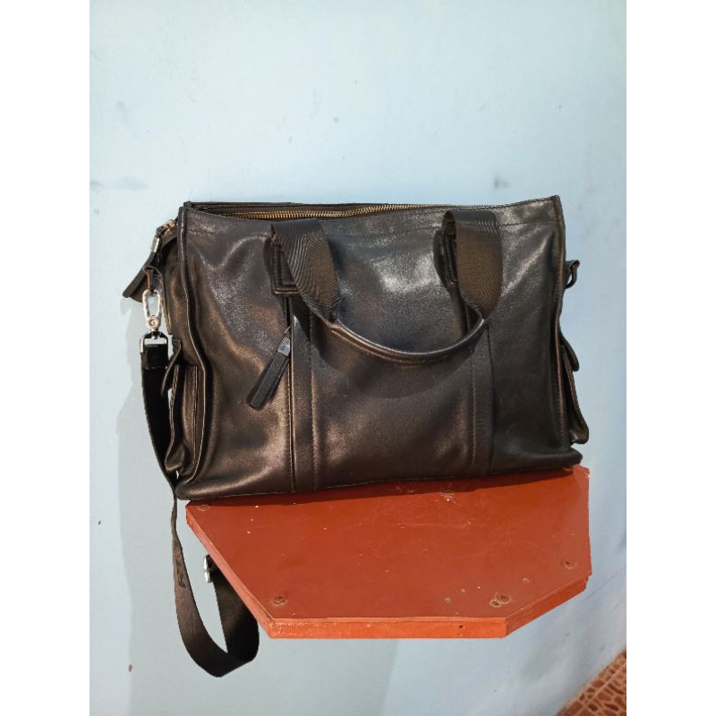 (Preloved) Tas Kerja Pria Kulit Asli Branded