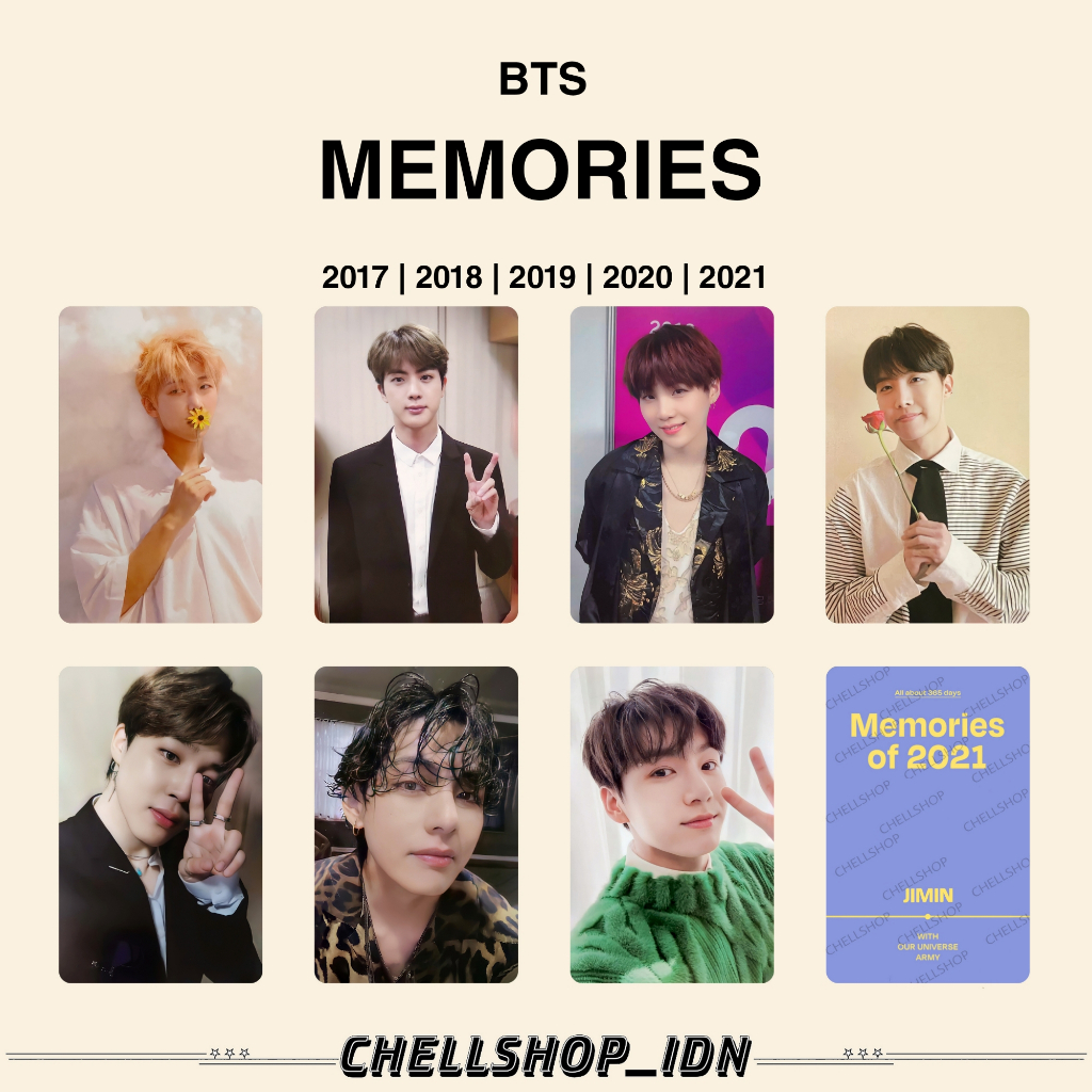 PHOTOCARD MEMORIES 2017 - 2021