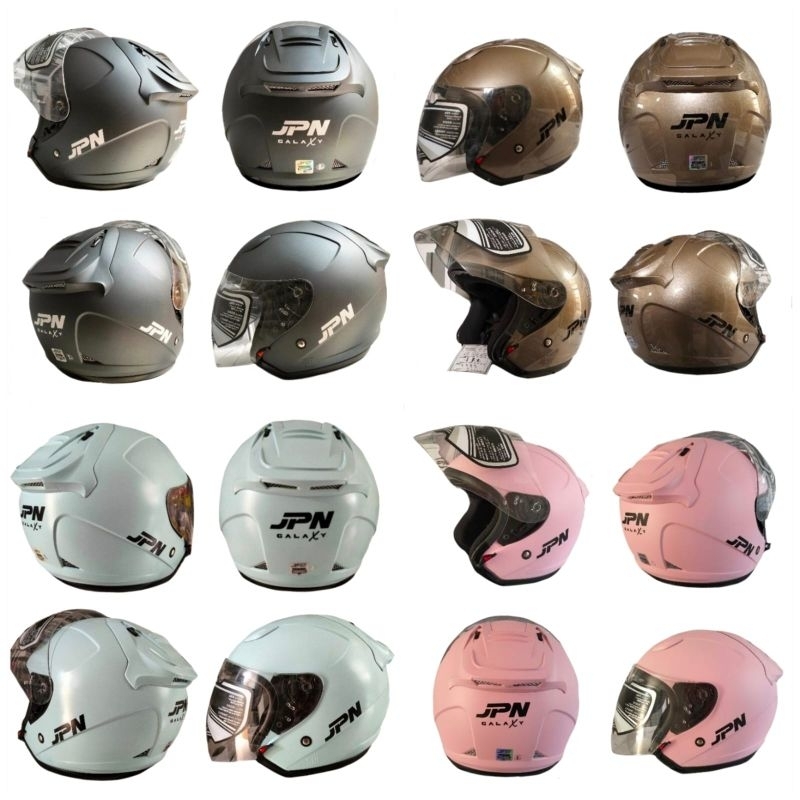 Helm JPN Galaxy Polos Half Face SNI Original JPN