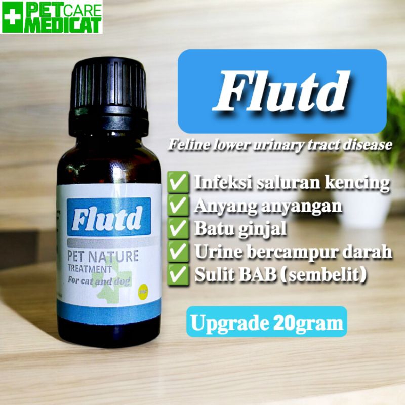 

23bagusmenshop - Obat Infeksi Saluran Kencing Kucing & Anjing 20gr FLUTD Petcare Medicat