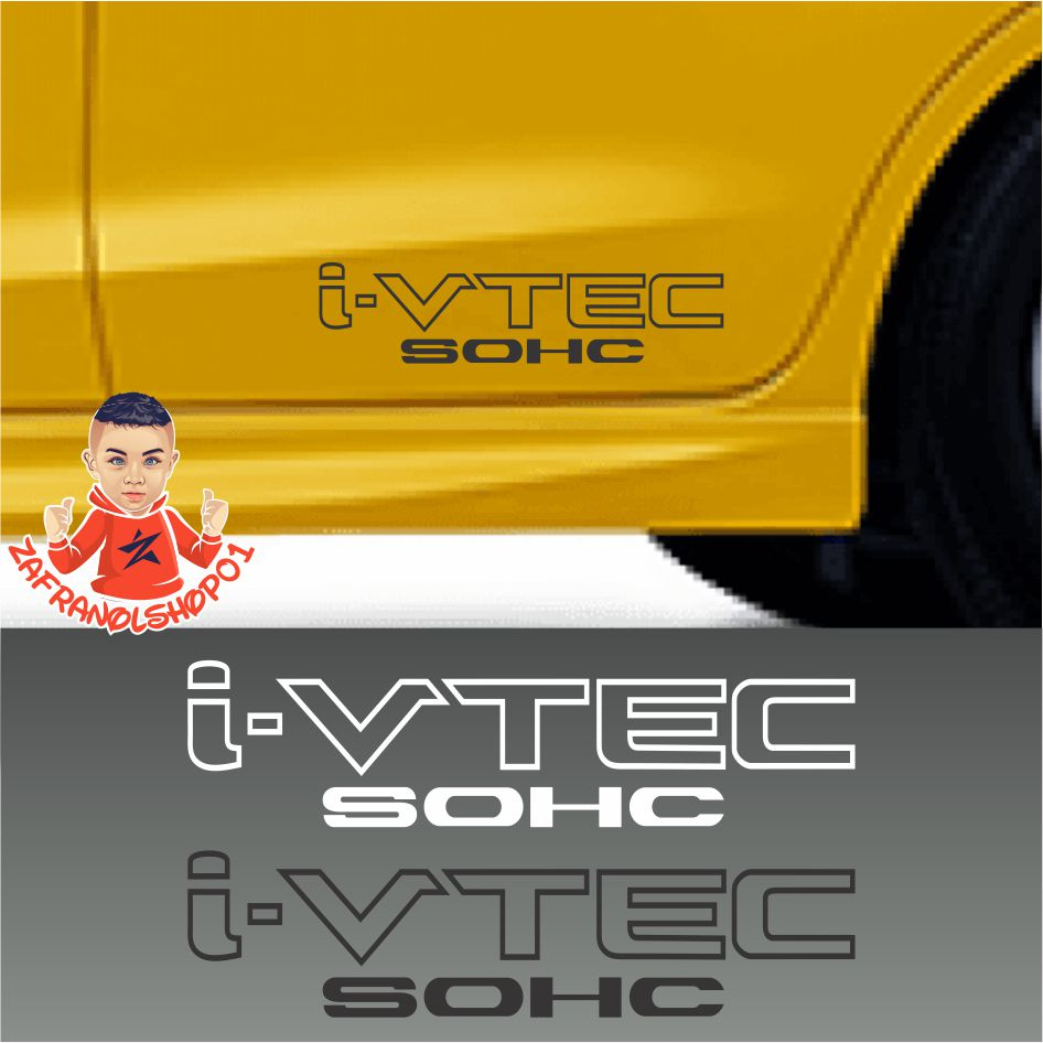 Cutting Stiker i-VTEC SOHC DOHC