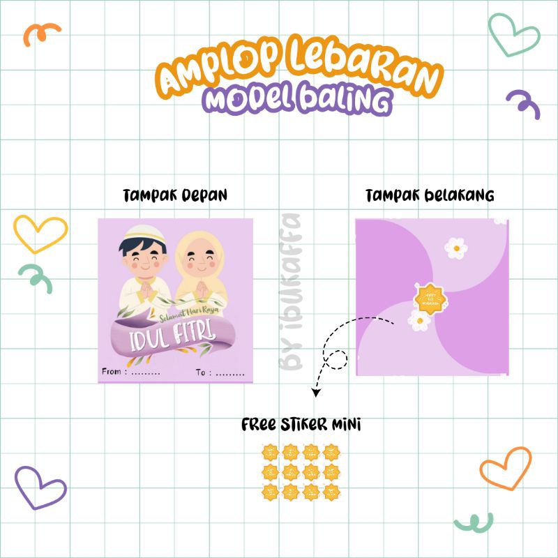 

Amplop Lebaran Angpao THR Lebaran 2025 Model Baling Baling (1pcs)