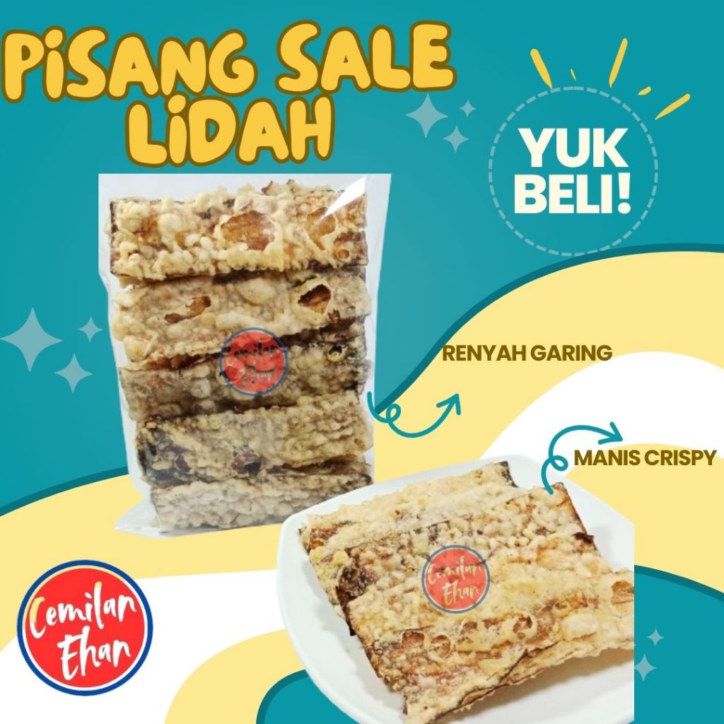 

Sale Pisang 250gr - Keripik Pisang Sale Lidah Enak Manis Gurih Renyah Khas Bandung