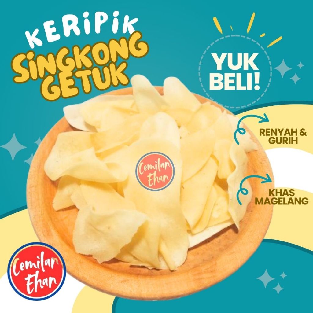 

Keripik Singkong Getuk - 250gr Original Gurih Renyah