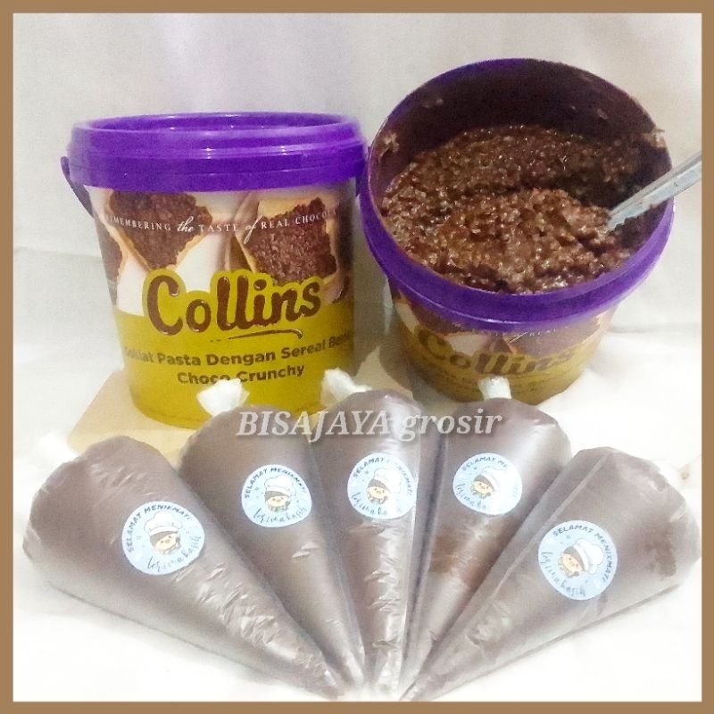 

Collins choco Crunchy reapack plastik 100gr Termurah glaze selai