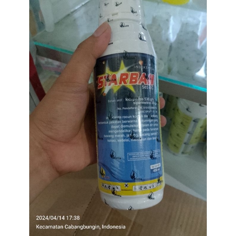STARBAN 585EC 400ML obat hama ulat kutu padi