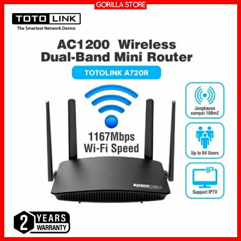 Totolink A720R - AC1200 Wireless Dual Band Router