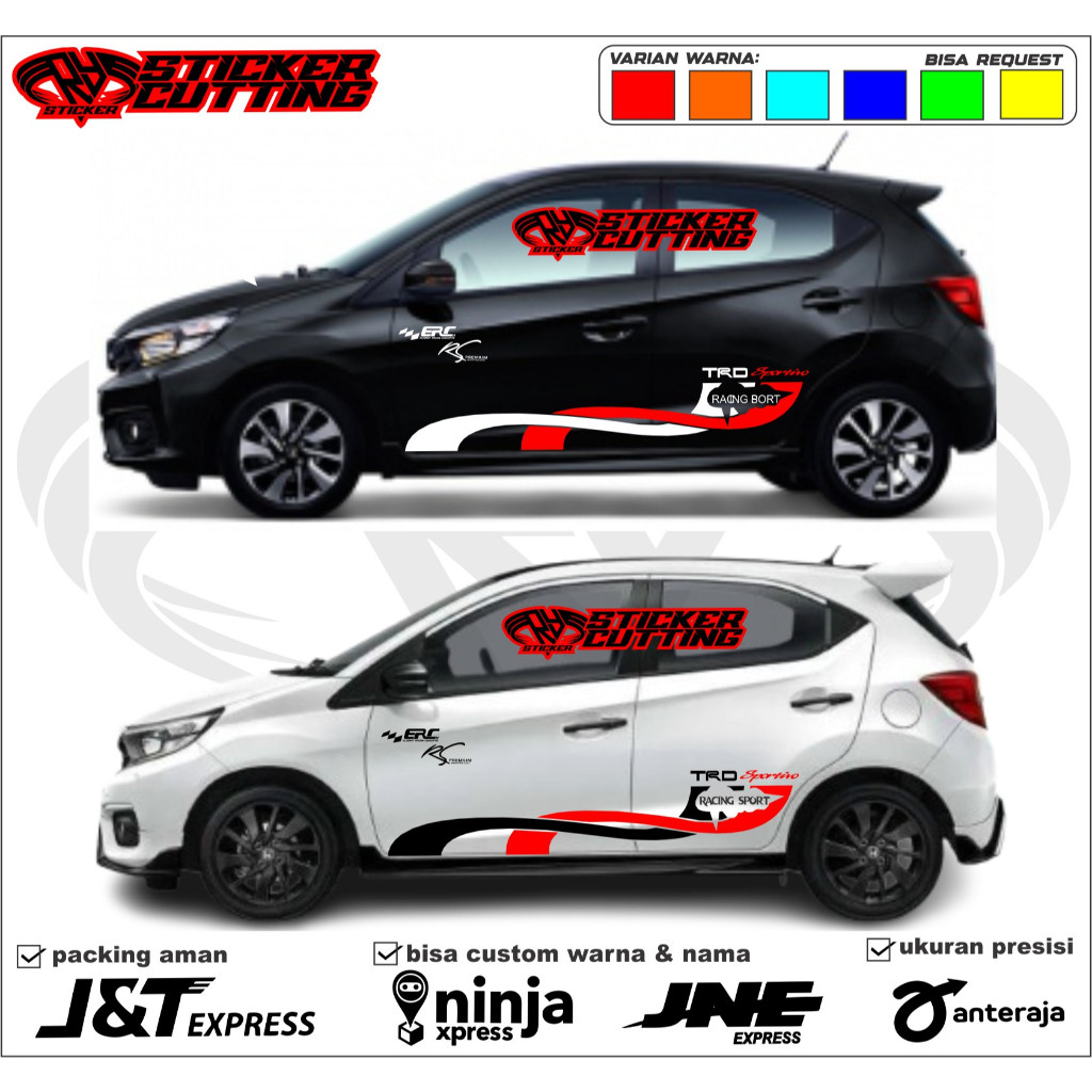 cutting sticker list minimalis stiker mobil ayla agya calya honda brio jazz stiker universal