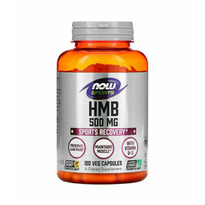 Now Recovery HMB 500 gr + Calcium D3 120 Veg Caps Recovery Lean Muscle Booster