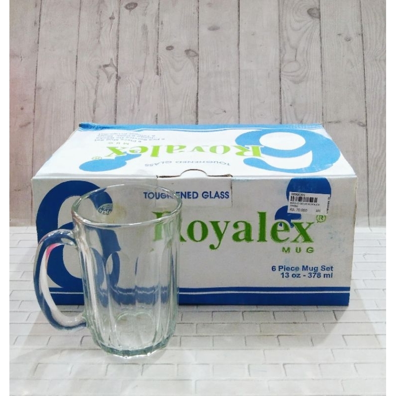 GELAS KACA ROYALEX FM-360 ISI 6 PCS / GELAS KOPI & TEH - ROYALEX