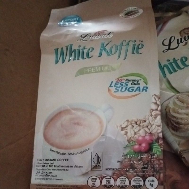 

luwak white koffie less sugar isi 9