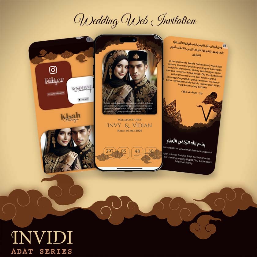 Tema Adat Jawa | Undangan Pernikahan Website | Digital Wedding Website Invitation