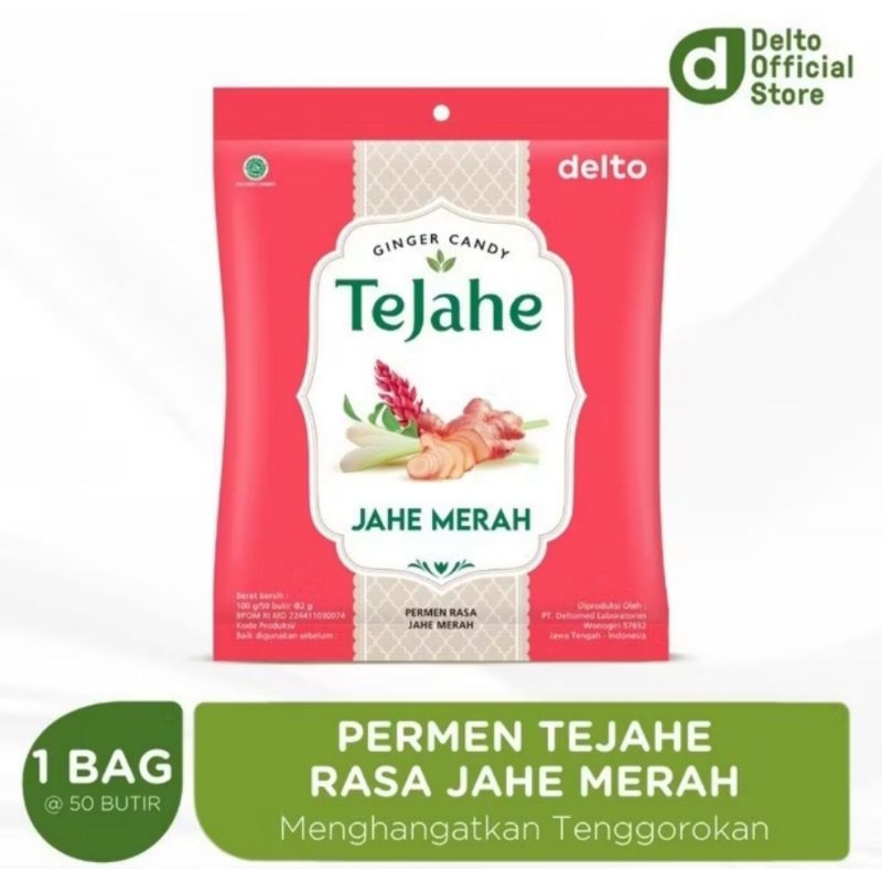 

Permen Tejahe Rasa Jahe Merah (50 Butir).