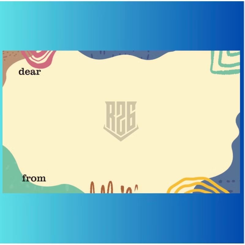 

kartu ucapan bahan manila