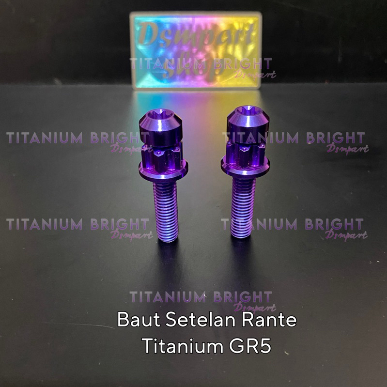Baut Titanium Setelan Rante Rx King Original Titanium GR5