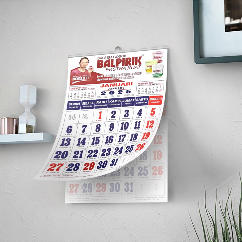 

Kalender Dinding Besar 2025 BALPIRIK Official Merchandise