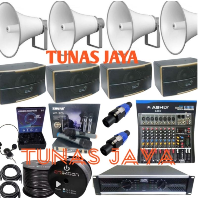 PAKET TOA MASJID DAN MUSHOLAH PAKET MIXER PLUS 8 SPEAKER