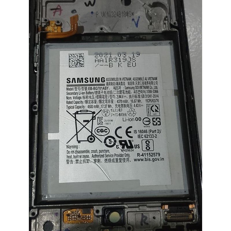 batre Samsung a52 a52s ori copotan