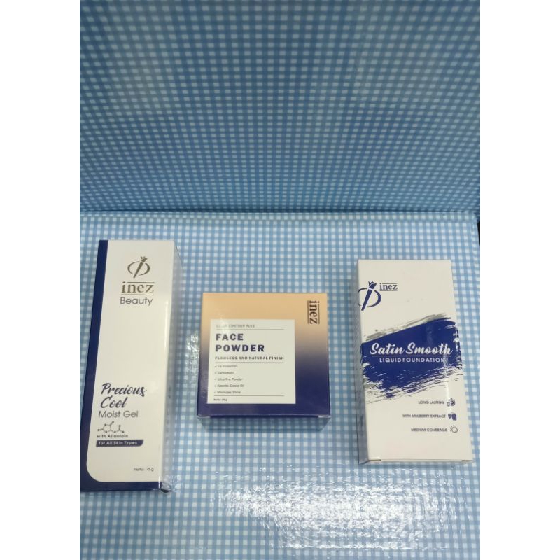 Inez paket makeup glowing flawless tahan lama