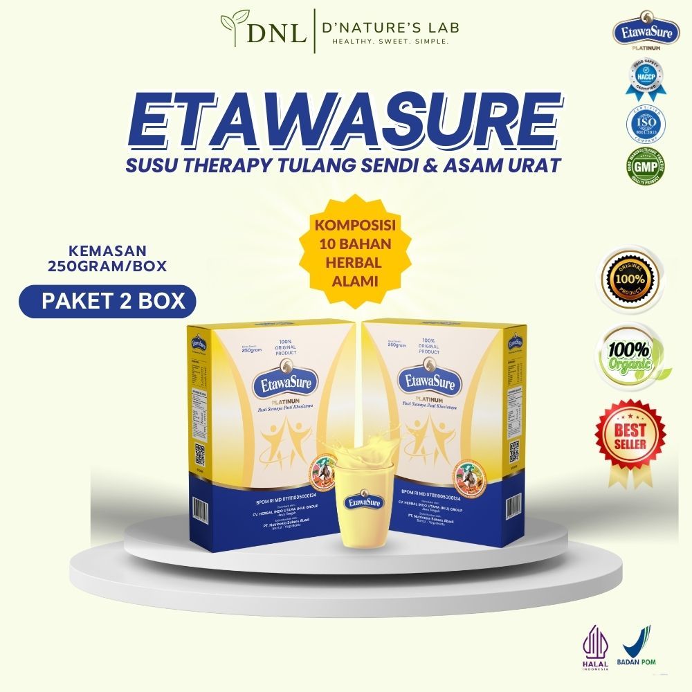 

Etawasure Platinum Susu Etawa Rasa Jahe untuk meningkatkan imunitas kemasan 250gr Paket 2 box