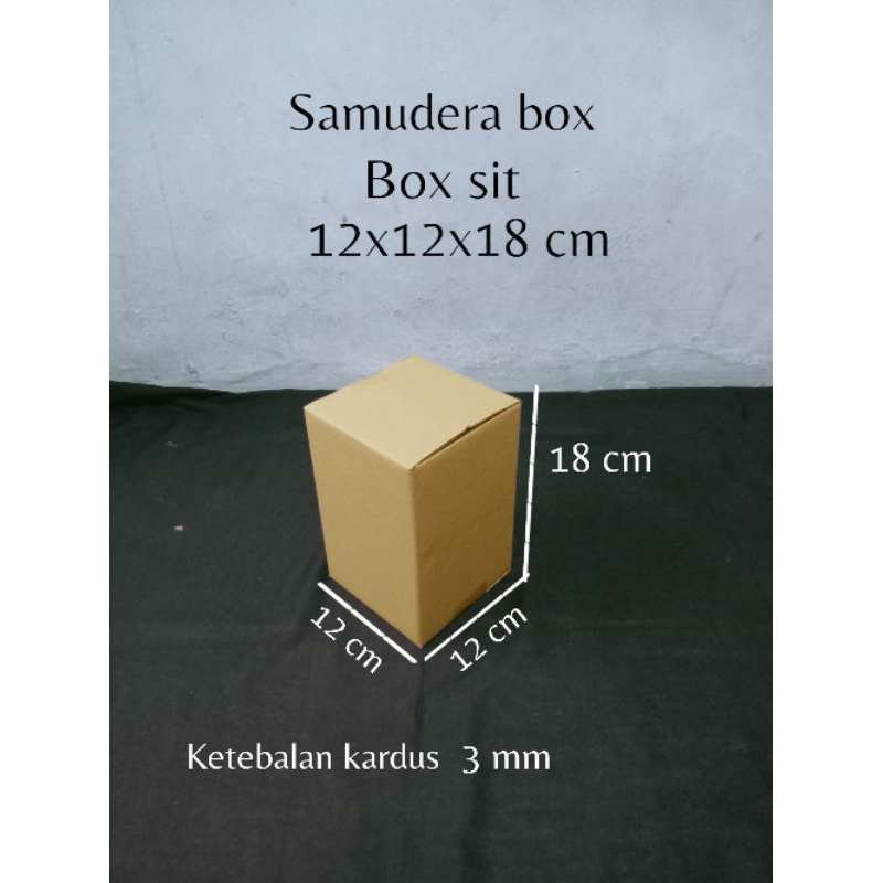 

kardus karton uk 12x12x18 cm ST sheet singgle wall polos