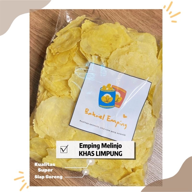 

Emping Melinjo Mentah Asli Limpung, Kualitas Super Putih