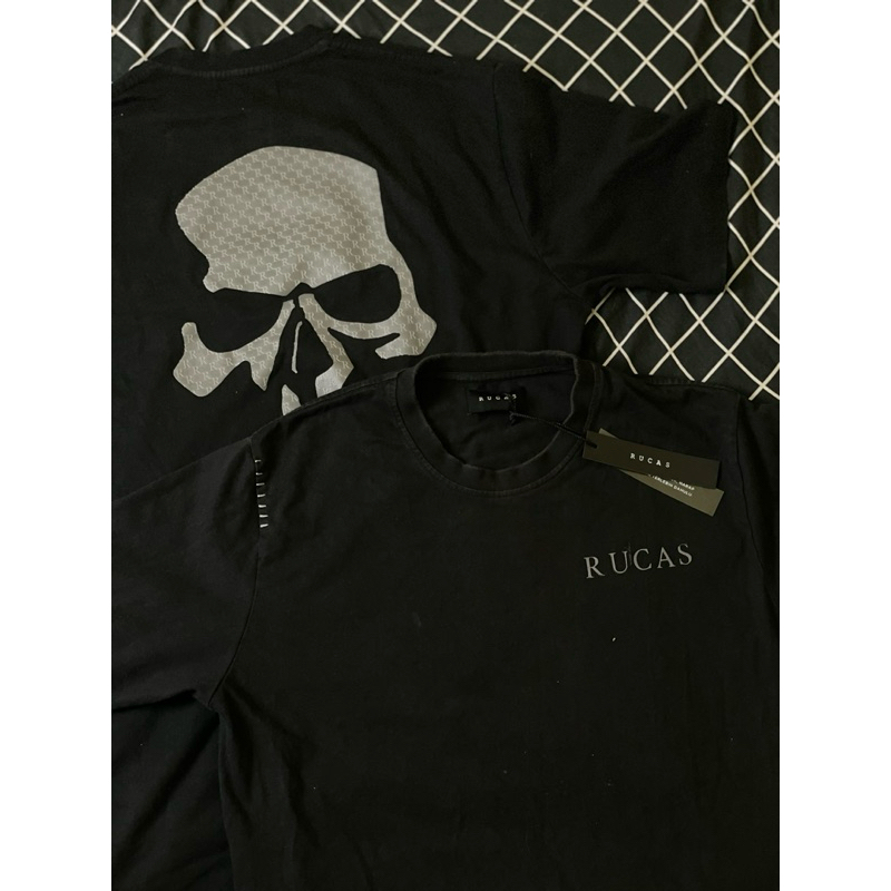 RUCAS ‘Hand Stitch’ Monogram skeleton Tee