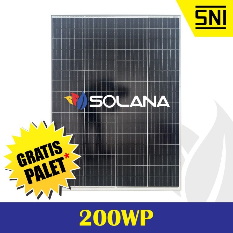 SOLAR PANEL SOLAR CELL PV MODUL P12 200W MONO CRYSTALLINE (PROMO) SOLANA PANEL SURYA 12V 200WP ORIGI