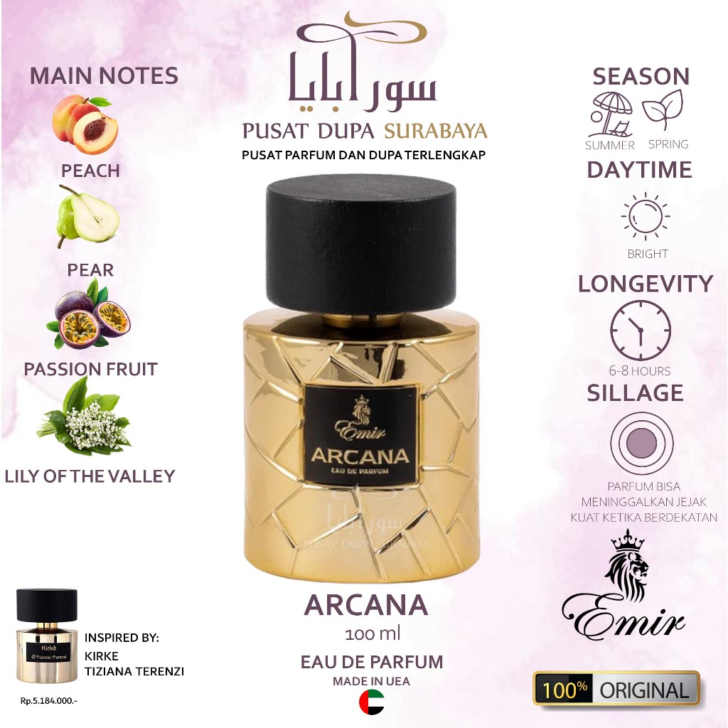 Parfum Asli Arab Original Premium Emir/ Arcana
