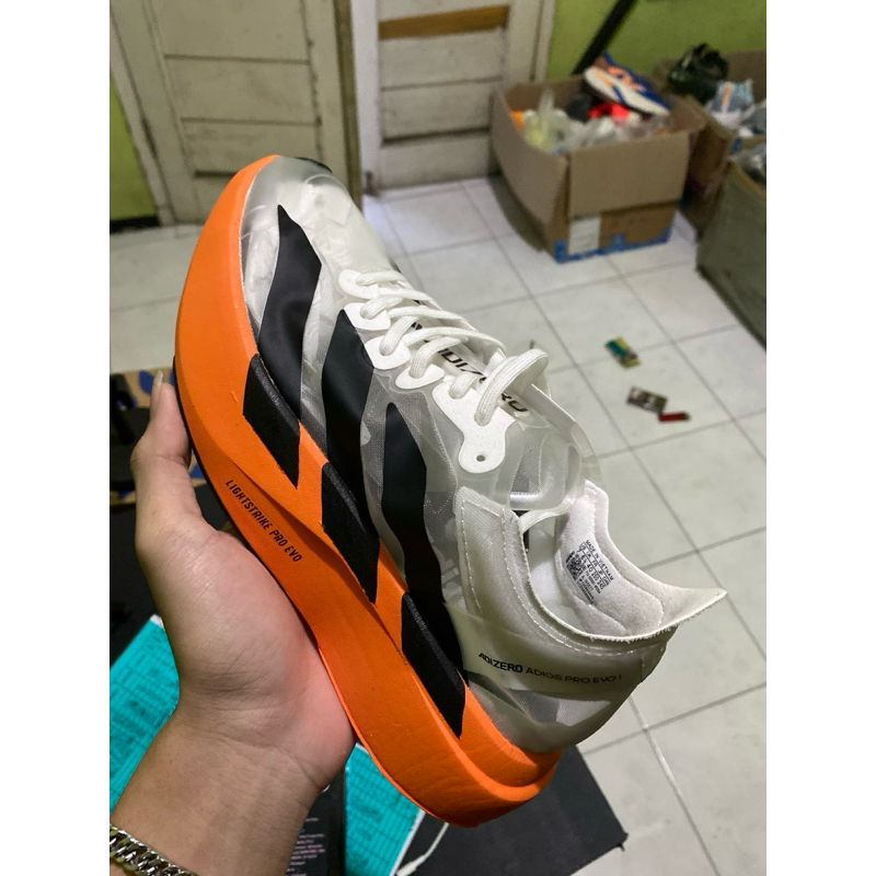 ADIZERO PRO EVO 1 WHITE ORANGE