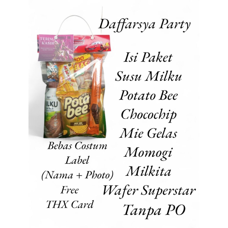

Bingkisan Snack Susu Milku (Bebas Costum Label)