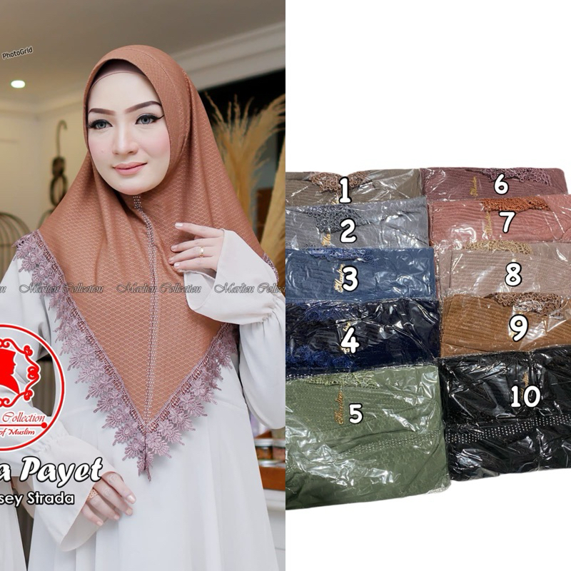 Hijab renda terbaru | hijab Prada | hijab payet Prada premium
