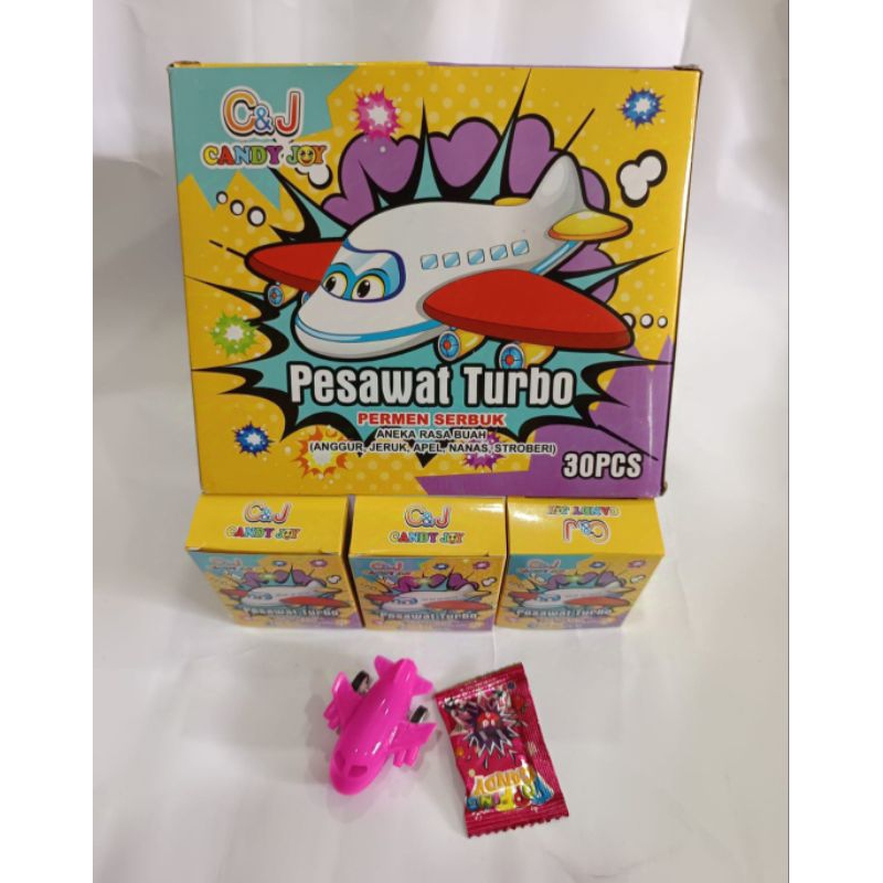 

candy pesawat turbo isi 30 pcs