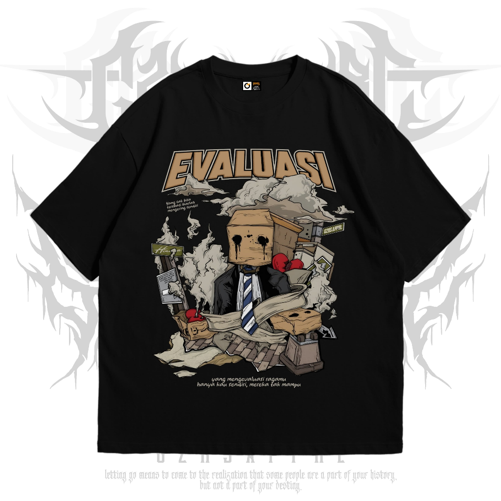 GZRS | T-SHIRT | EVALUASI | KAOS HINDIA | T-SHIRT MUSIC BAND