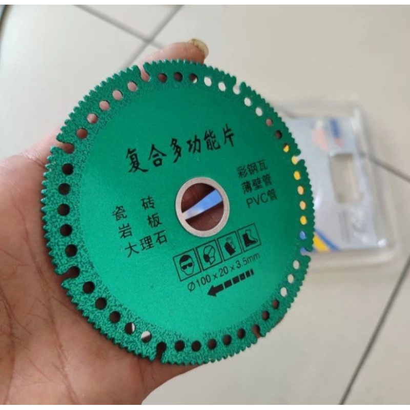 Mata gerinda potong multi pungsi 4" gerinda potong kaca DLL